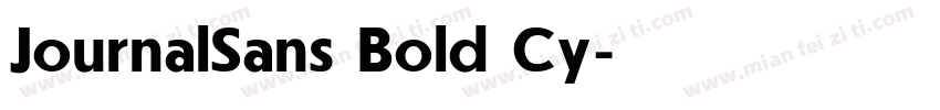 JournalSans Bold Cy字体转换